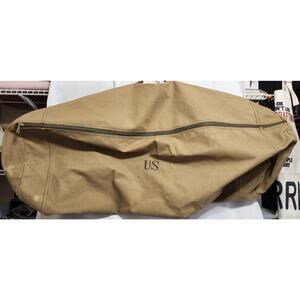 Vintage Military Canvas Sea Bag Duffel Heavy